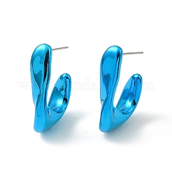 Twist Teardrop Acrylic Stud Earrings&nbsp;EJEW-P251-26