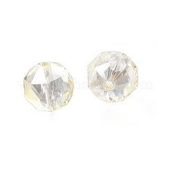 Electroplate Transparent Round Glass Beads&nbsp;GL-CBA6A73-FR01