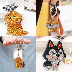 DIY Diamond Painting Keychain Kits&nbsp;DIY-WH0166-39