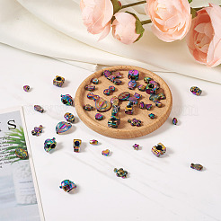 80Pcs 20 Style Rack Plating Rainbow Color Alloy Beads&nbsp;FIND-KS0001-18