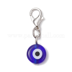Handmade Evil Eye Lampwork Pendant Decoration&nbsp;HJEW-JM02604