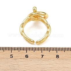 Brass Cuff Rings&nbsp;RJEW-C140-02G