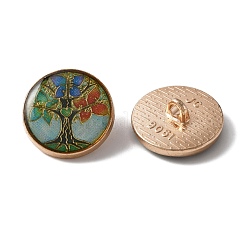 Alloy Enamel Shank Buttons&nbsp;BUTT-WH0015-52A