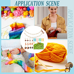 Squirrel & Fox DIY Knitting Tool Sets&nbsp;HJEW-NB00148