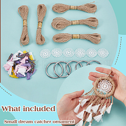 DIY Woven Net Pendants Decoration Making Kits&nbsp;DIY-GA0008-78