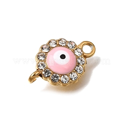304 Stainless Steel & Enamel & Rhinestone Connector Charms&nbsp;SA-CBA9EE7-03G