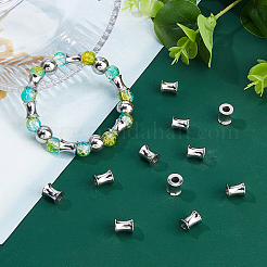 40Pcs 202 Stainless Steel European Beads&nbsp;STAS-DC0017-25