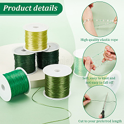 7 Rolls 7 Colors Flat Elastic Crystal String&nbsp;EW-PH0001-10