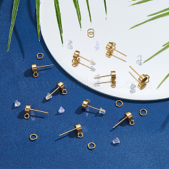 Brass Stud Earring Findings&nbsp;KK-CN0003-42G