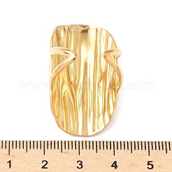 Oval 304 Stainless Steel Chunky Cuff Rings&nbsp;RJEW-S626-05G