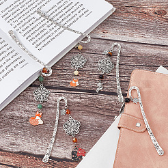 Tibetan Style Alloy Hook Bookmarks&nbsp;AJEW-AB00019