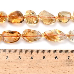 Heated Natural Citrine Beads Strands&nbsp;G-L634-U01-01