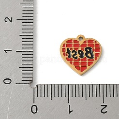 304 Stainless Steel Enamel Charms&nbsp;STAS-P388-19C-G