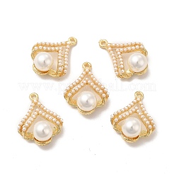 ABS Plastic Imitation Pearl Pendants&nbsp;PALLOY-I217-01G
