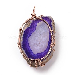 Natural Agate Big Pendants&nbsp;G-H274-06RG