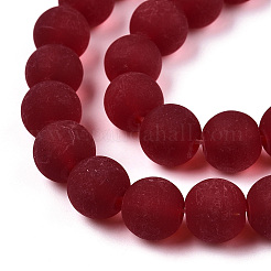 Transparent Glass Beads Strands&nbsp;GLAA-T032-T10mm-MD20
