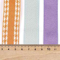 9Pcs 3 Styles Halloween Polyester & Polycotton Ribbons Sets&nbsp;SRIB-A015-03A-07