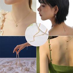 8 Pieces No Buckle Extension Chain Sterling Silver Extender Chains Necklace Bracelet Anklet Removable Chain Extenders Charms for DIY Jewelry Making Accessories&nbsp;JX629A