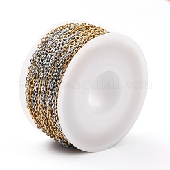 Two Tone 304 Stainless Steel Cable Chains&nbsp;CHS-B001-20