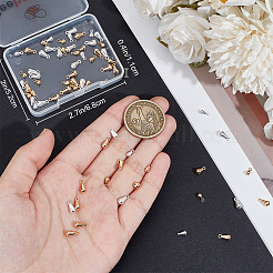 80Pcs 4 Styles Brass Pendants&nbsp;KK-BBC0016-15