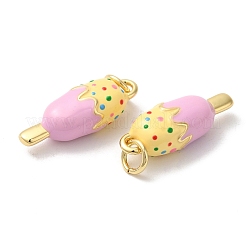 Rack Plating Brass Enamel Pendants&nbsp;KK-Z056-38G