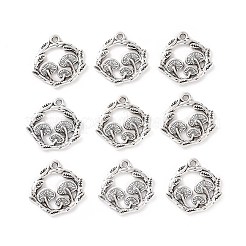 Tibetan Style Alloy Pendants&nbsp;PALLOY-R134-09B-RS