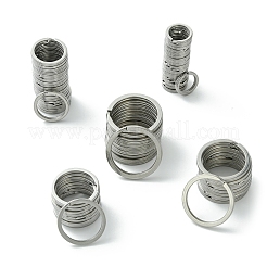 5 Styles 304 Stainless Steel Keychain Clasp Findings&nbsp;STAS-FS0001-56