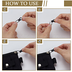 24Pcs Detachable Alloy Zipper Sliders&nbsp;FIND-FG0005-10A
