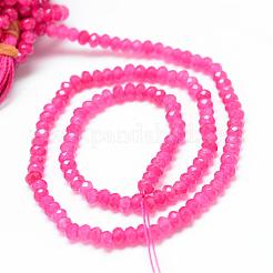 Natural White Jade Bead Strands&nbsp;G-R343-2x4-23