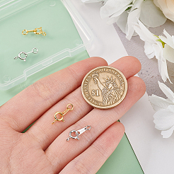4Pcs 2 Colors 925 Sterling Silver Spring Ring Clasps&nbsp;STER-PH0001-98