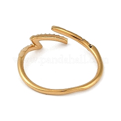 Ion Plating(IP) 304 Stainless Steel Ring with Rhinestones&nbsp;RJEW-D083-05G
