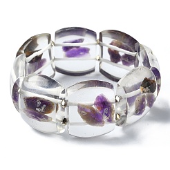 Natural Amethyst Stretch Bracelets&nbsp;BJEW-G702-06D
