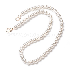 Acrylic Imitation Pearl Beads Bag Handle&nbsp;FIND-WH0043-31C