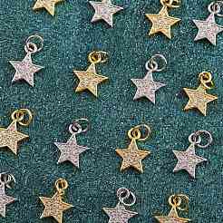 20Pcs Brass Micro Pave Cubic Zirconia Charms&nbsp;KK-SZ0004-76