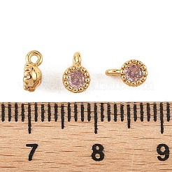SHEGRACE Brass Pave Cubic Zirconia Charms&nbsp;XGRQ5K372-832G-B