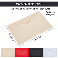 4Pcs 4 Colors Wool Felt Envelope Purse Insert Organizer&nbsp;FIND-WR0006-71C