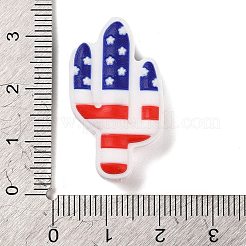 Independence Day Silicone Focal Beads&nbsp;SIL-R147-01B