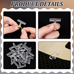 24Pcs Acrylic Craft Honeycomb Dowel Pins&nbsp;FIND-BC0013-60C