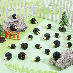 40Pcs 2 Styles Resin Hedgehog Display Decoration&nbsp;DJEW-SP0001-42