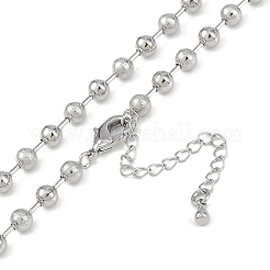 Rack Plating Brass Ball Chain Necklaces for Women&nbsp;NJEW-K382-12B-P