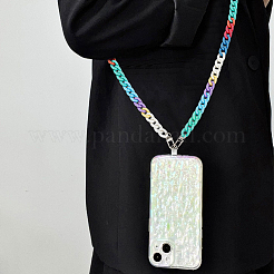 1Pc Acrylic Curb Chain Mobile Strap&nbsp;HJEW-WR0001-10