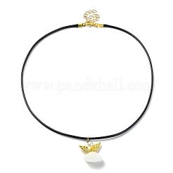 Natural Shell Fairy Pendant Necklace&nbsp;NJEW-JN04612