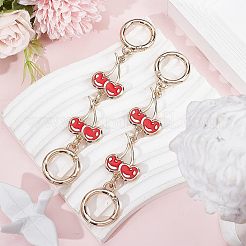 Alloy Enamel Cherry Link Chains for Purse Chains&nbsp;PURS-WH0001-41