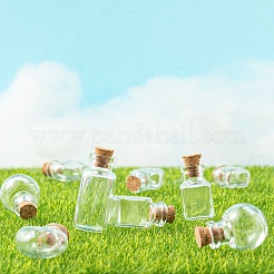 10Pcs Round Glass Bottle&nbsp;CON-FS0001-01