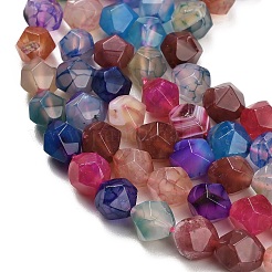 Natural Agate(Dyed & Heated) Beads Strands&nbsp;G-K425-B08-01