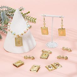 DIY Book Shape Locket Charm Brooch Making Kits&nbsp;DIY-NB0006-87