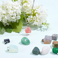 Natural & Synthetic Mixed Gemstone Pendants&nbsp;G-SC0001-36