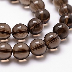 Natural Smoky Quartz Bead Strands&nbsp;G-G735-28-4mm