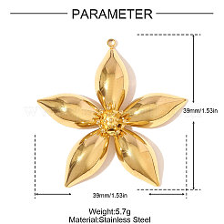 304 Stainless Steel Pendants&nbsp;STAS-OY006-72G