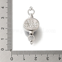 Brass Micro Pave Clear Cubic Zirconia Magnetic Clasps&nbsp;KK-H480-44P